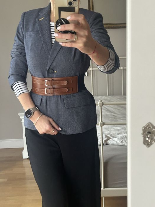 Heyton brytyjski styl żakiet marynarka 36/38