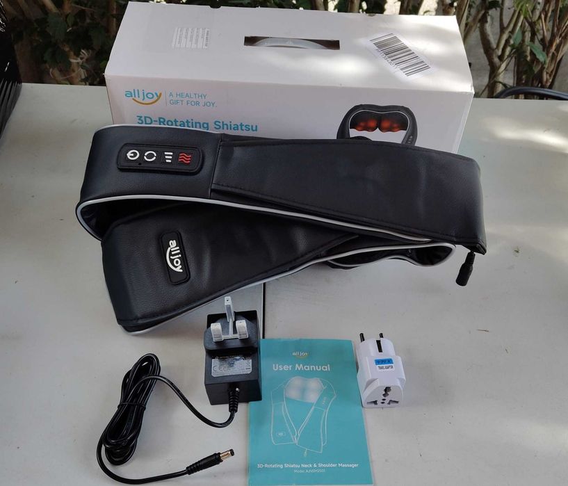 Masażer karku i ramion ALLJOY Shiatsu 3D grzanie adapter gratis