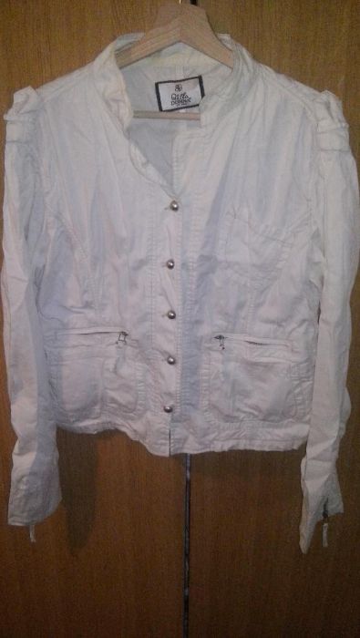 kurteczka wiosenna, jesienna, katana, kolor ecru