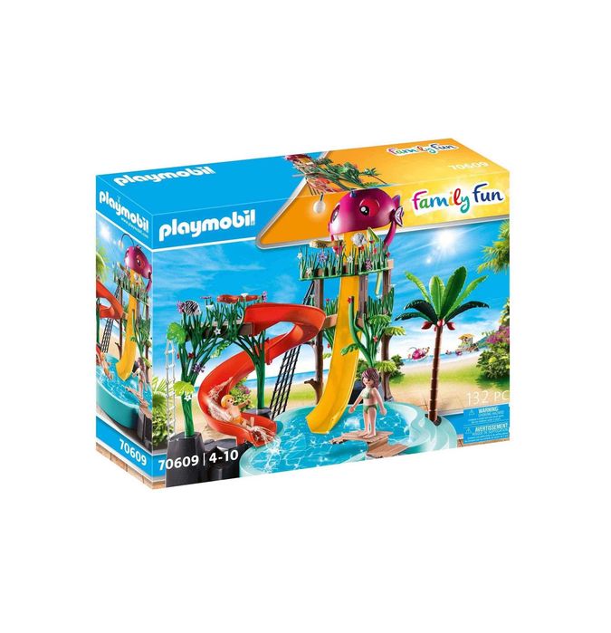 Playmobil Family Fun 70609 Aqua Park Ze Zjeżdżalniami Zestaw *NOWE*