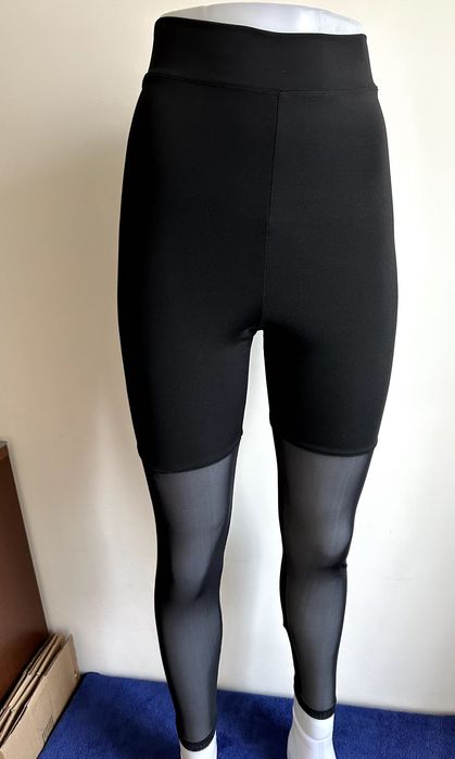 legginsy z marszczenim na pupie i siateczką S/XS