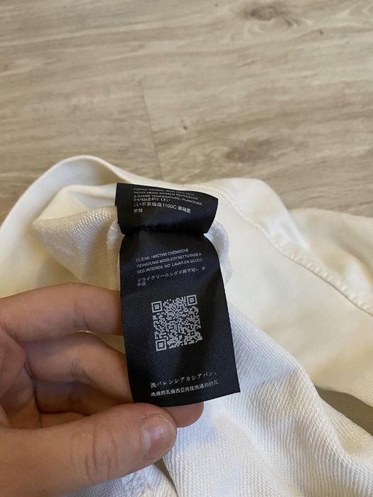 Balenciaga bluza damska beżowa/ecru logo