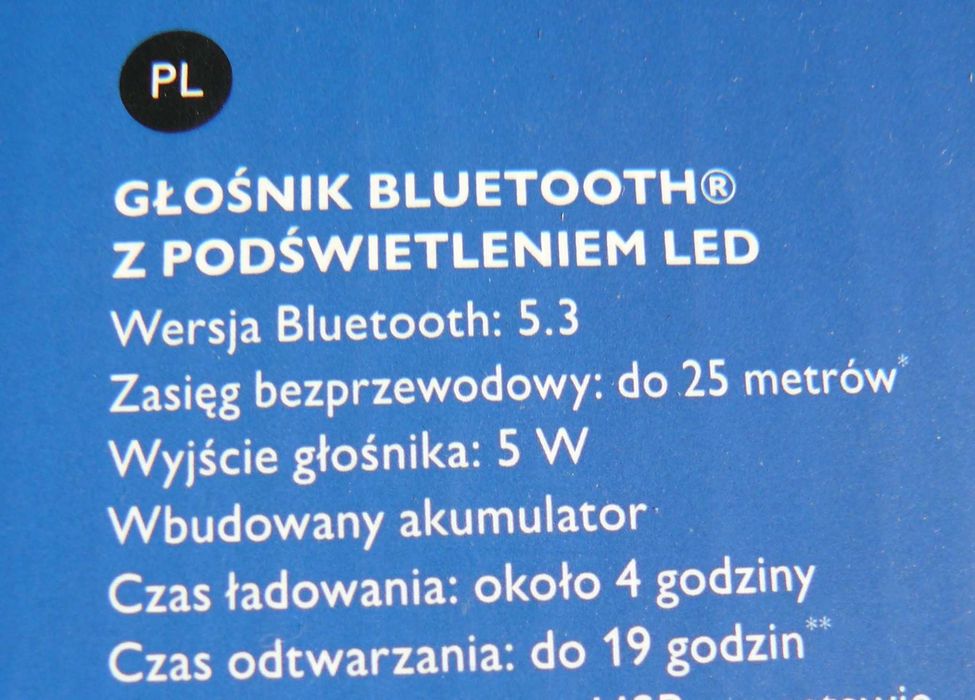 Głośnik z bluetooth usb aux przenośny