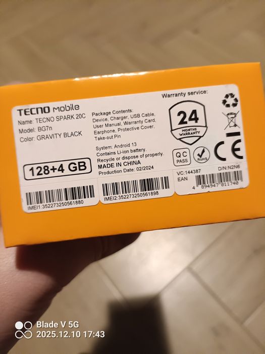 Tecno Mobile Spark 20C