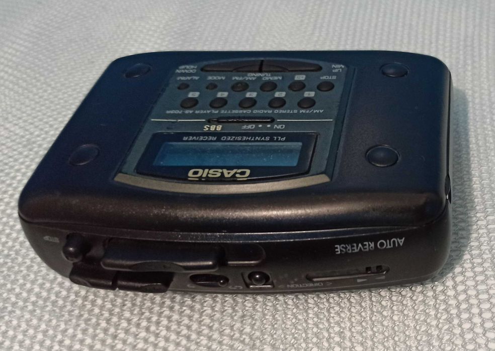 Кассетный плеер CASIO AS-703R ,звучание+наушники