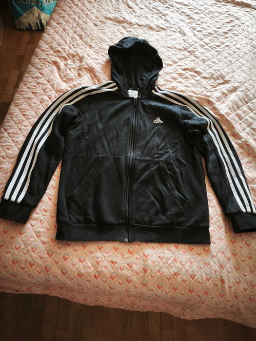 Casaco de fato de treino da Adidas preto/ 11-12 anos