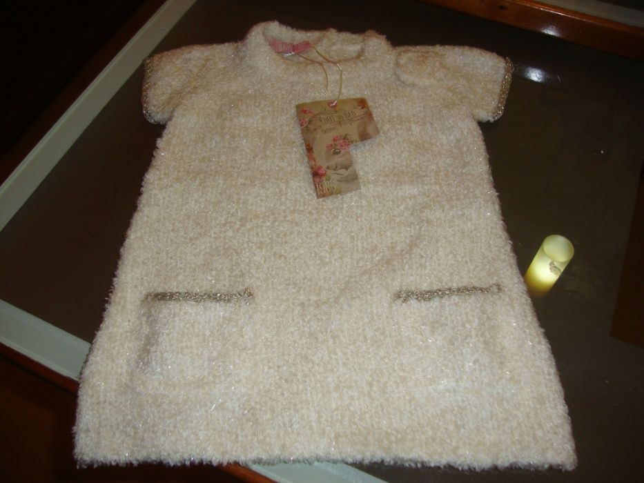 Saldos - Vestido Roupinha 6 meses (Novo)