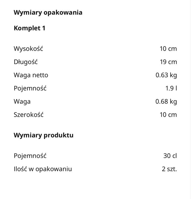 Zestaw kubków marki IKEA KEJSERLIG.