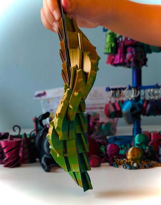 Bola Fidget Sensorial Espinhosa Impressão 3D | Brinquedo Anti-Stress