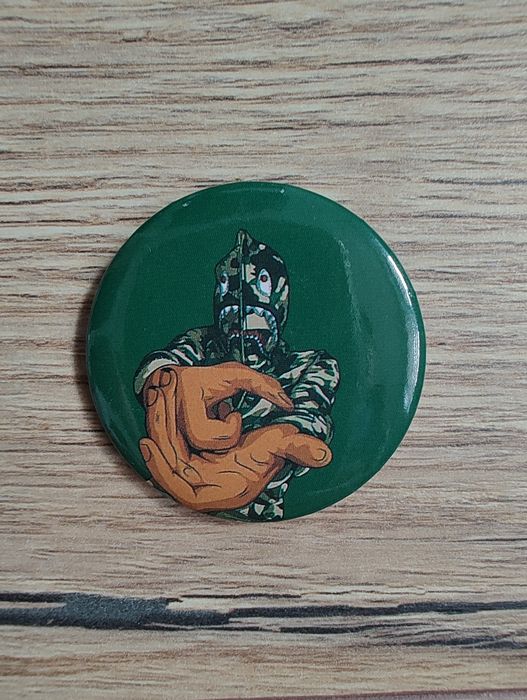 Zestaw 3 przypinek punk retro auto street art