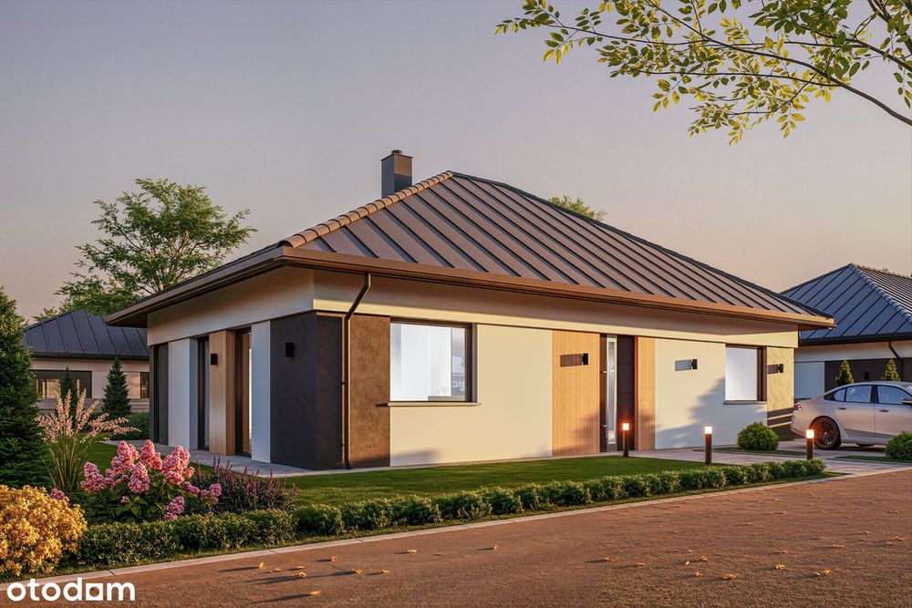 Tylko 2 domy w tej cenie!Dom parterowy 90,85 m²|Działka 497 m²|Mogilno