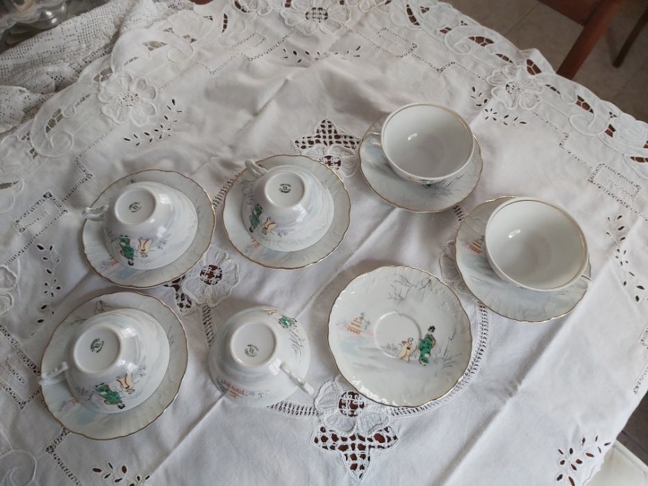 Vintage Vista Alegre Tea Cups