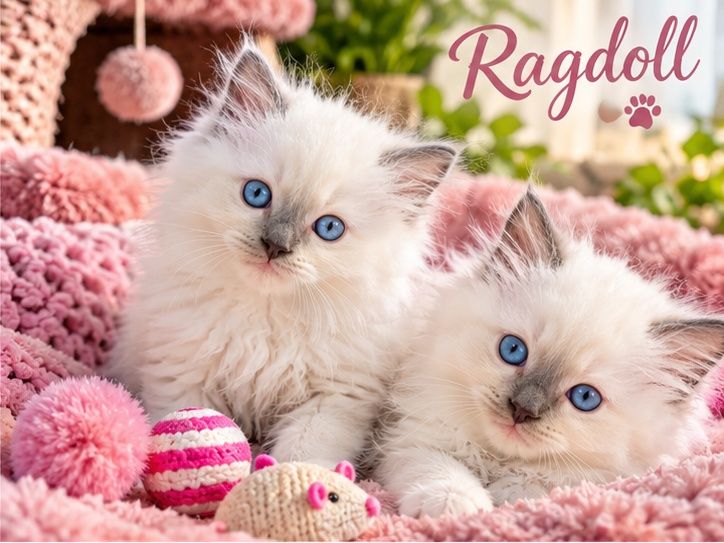 Ragdoll kotek Odbiór kociąt badania, rodowód, 25.09.26 odbiór