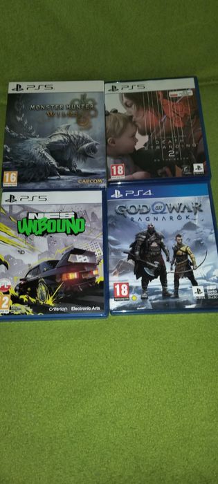 Sprzedam 4 gry na konsole PlayStation 4 i PlayStation 5.