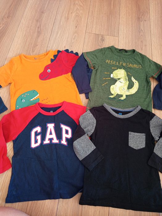 Bluzki chłopięce 98/104 Gap Tu H&m George 4 sztuki