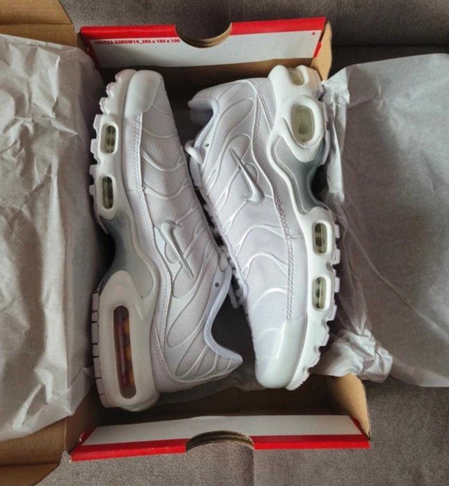 Sneakers nike nowe popularne buty air max plus TN białe