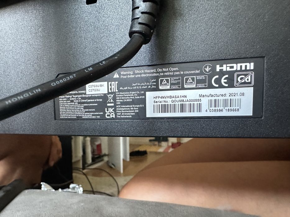 Monitor gamer - nao passa imagem