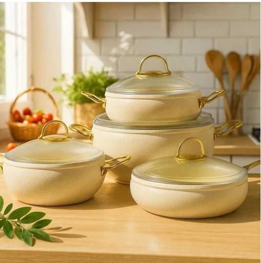 Набір каструль. Сковорідка. Подарок, Подарунок.  Антипригарне покриття