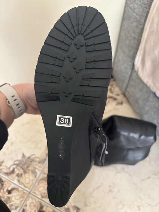 Зимові шкіряні чоботи