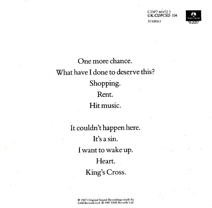 Pet Shop Boys - Actualy (1987.1990)