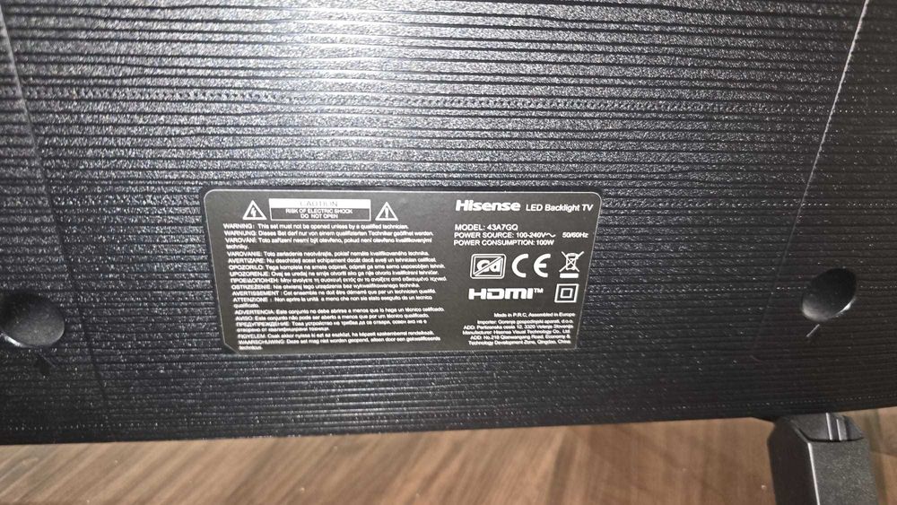 TV Hisense QLED 43A7GQ 43″