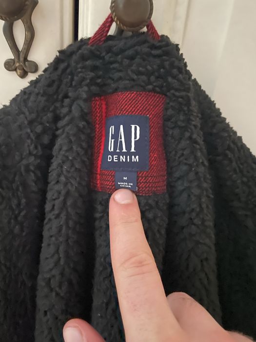 Gap denim sherpa jacket