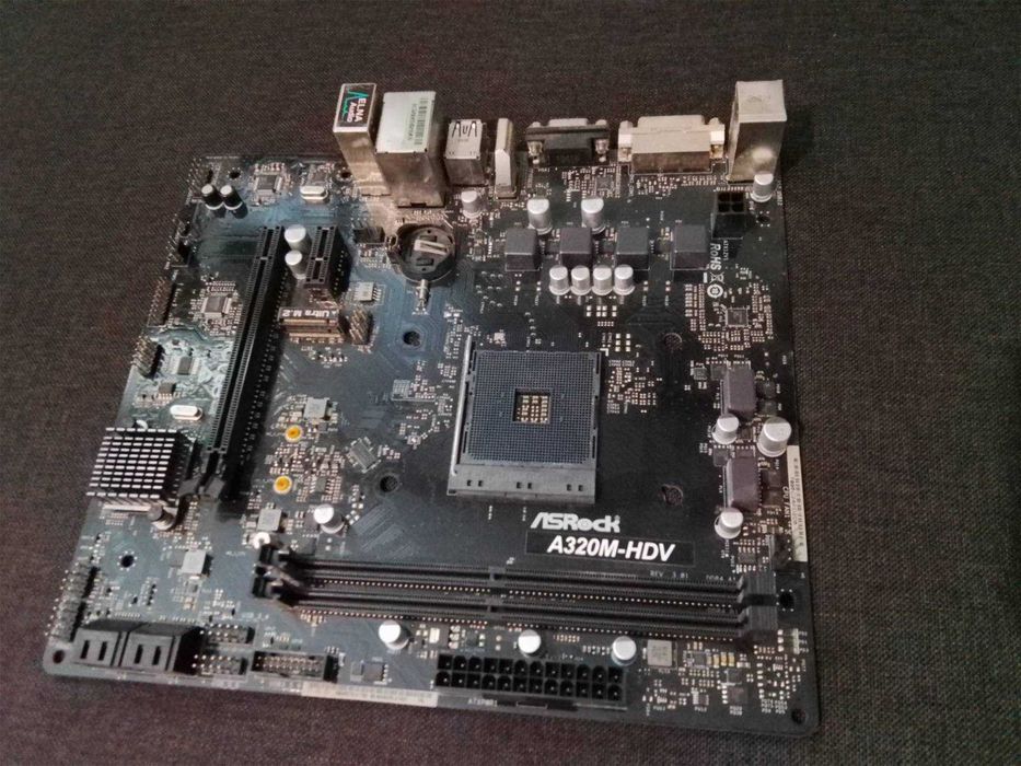 Материнська плата Asrock a320m hdv