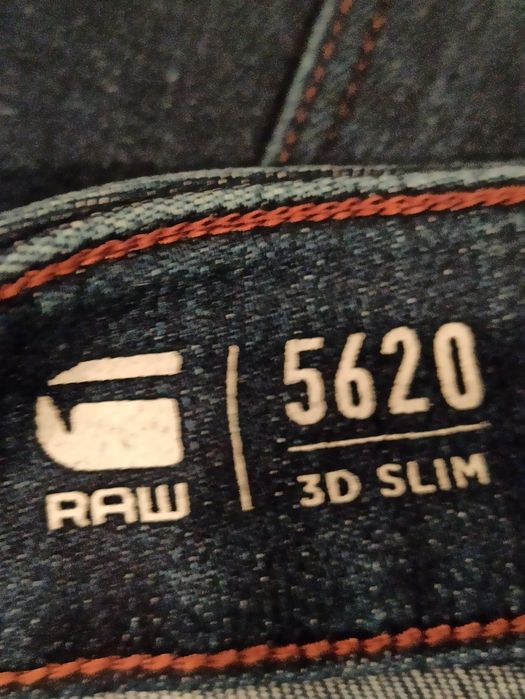Spodnie jeans męskie RAW G-Star 3D Slim W34 L36 kolor granatowy