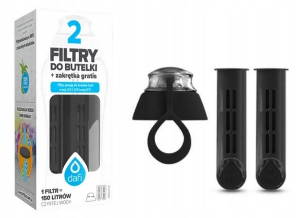 Filtry do butelki Dafi 2 szt i nakrętka