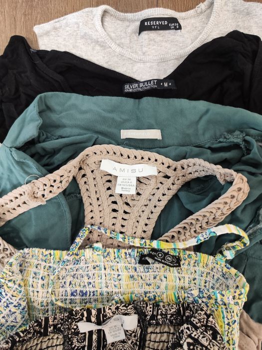 6szt sukienka na lato mix: maxi, mini, midi rozmiar S