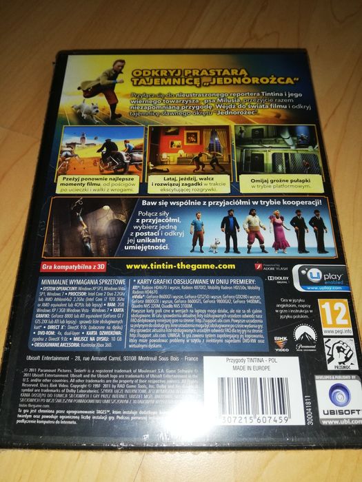 Przygody TINTINA PC PL nowa box kolekcjonerska