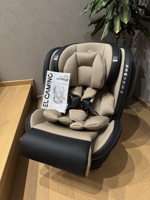 АКЦІЯ! Дитяче крісло El Camino 0-36кг з Isofix на обертом на 360