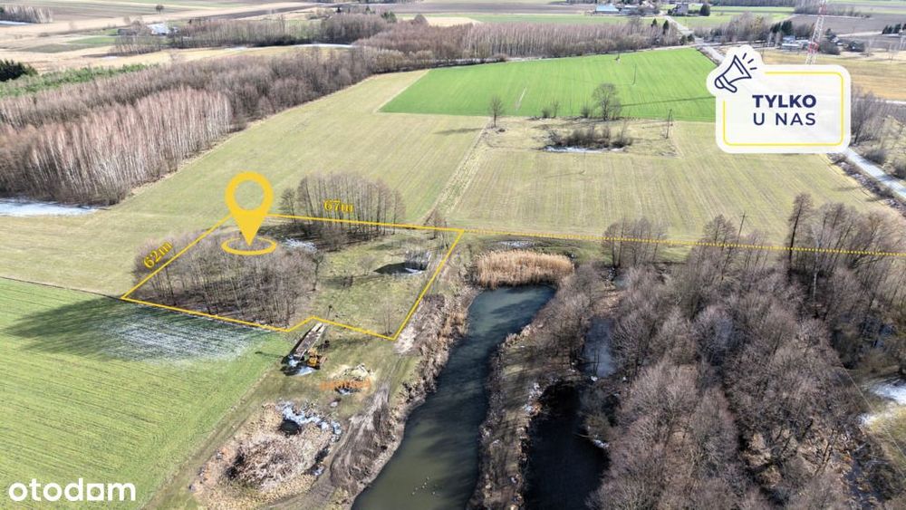 Działka siedliskowa z małym domkiem w Dobromyślu