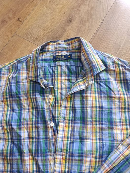 Koszula męska  polo Ralph Lauren w kratkę elegancka męska XXL