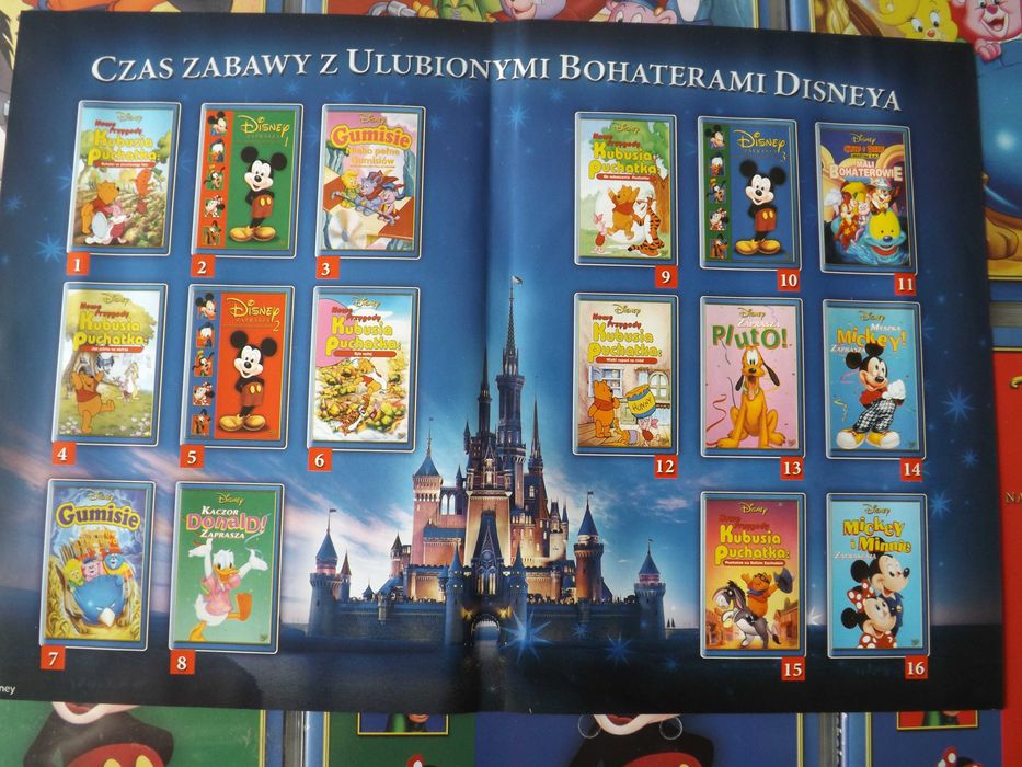 Gumisie, Miki, Donald, Pluto dvd bajki film Puchatek Disney