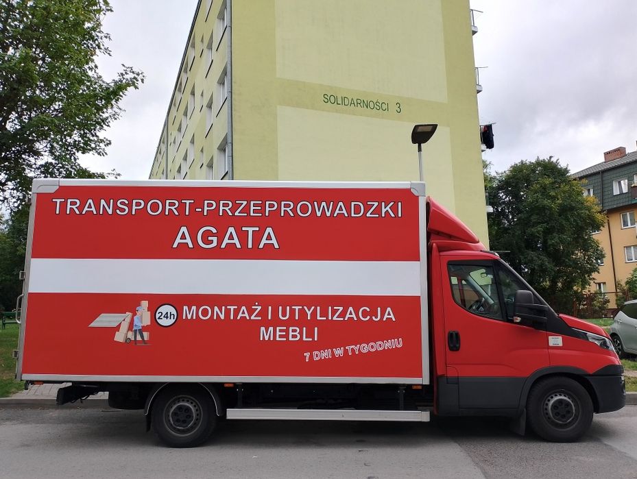 Transport-Przeprowadzki ,,Agata,,~ Utylizacja Mebli~24H 7 w tyg!!