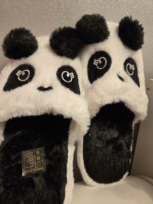 Pantofle damskie misiem panią podeszwa antypoślizgowe