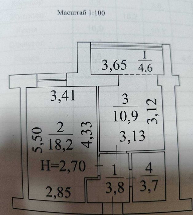 Без% Продаж 1-кімнатної квартири 41 м² у ЖК Millennium State | Буча | Газ | єОселя