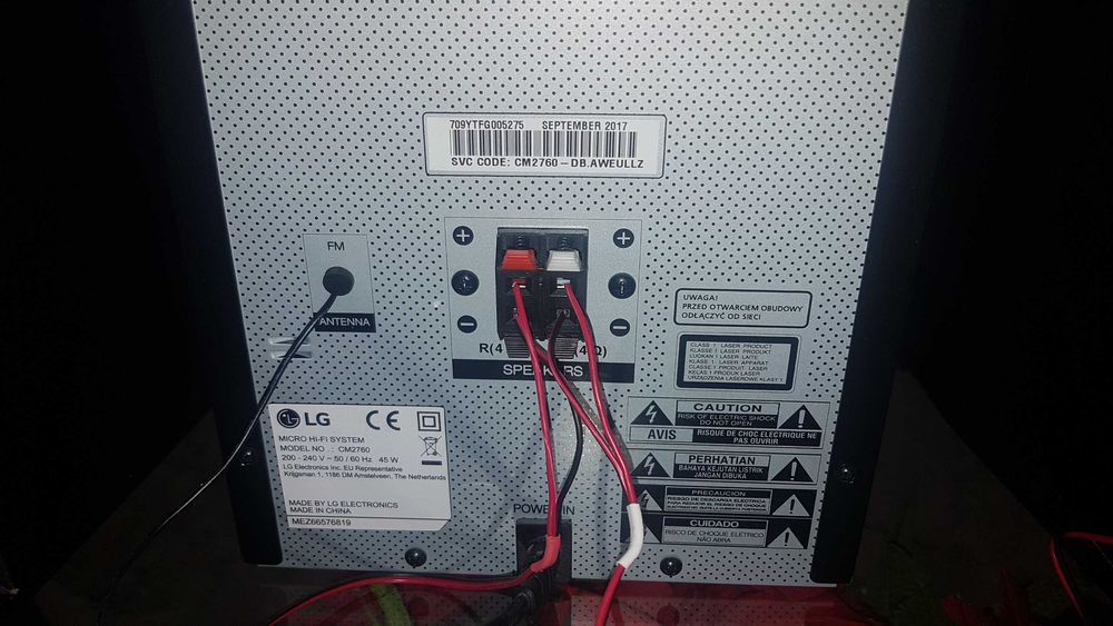 LG CM-2760 micro Hi-Fi System CD,mp3,BT,FLAC,LG-TV made in LG/China