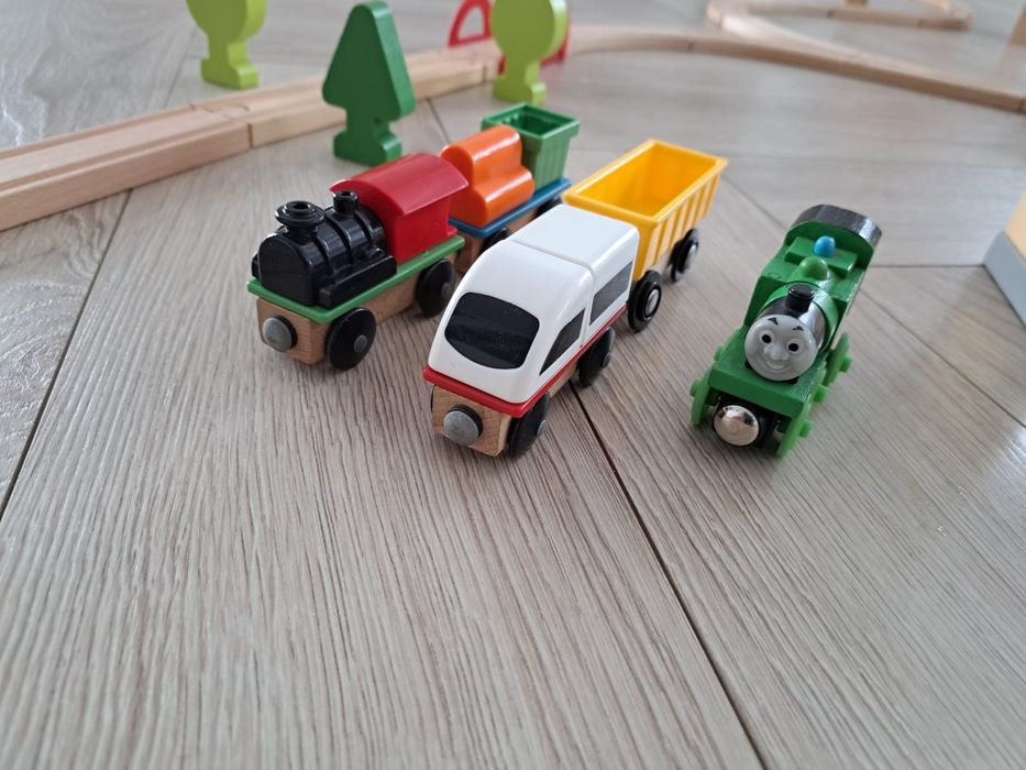 Kolejka drewniana Lillabo Ikea