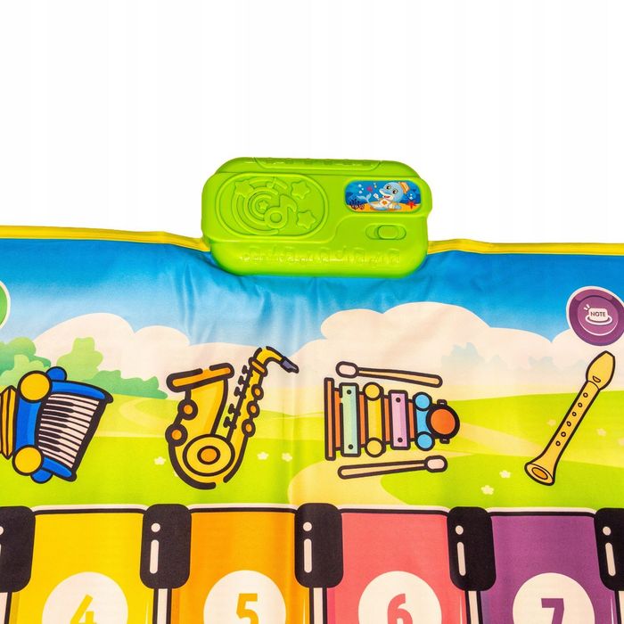 Mata interaktywna pianino 110cm edukacyjna muzyczna
