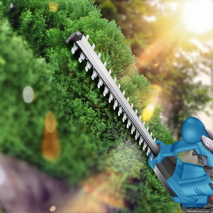 Nożyce Do Żywopłotu Akumulatorowe Do Krzewów 21V 2x Aku Mocne Ogrodowe