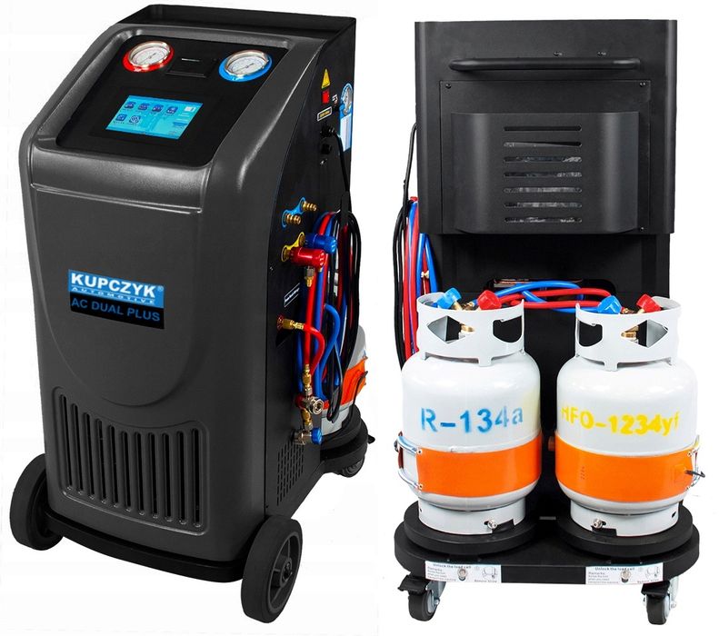 Stacja klimatyzacji AC Dual PLUS Kupczyk Stacja Klimatyzacji Identyfikatorem Czynnika 2gaz OZONATOR LAMPA UV