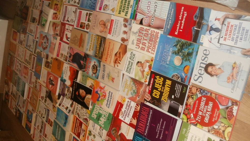 O zdrowiu, medycynie, metabolizmie, dietach itp. - duży zestaw książek