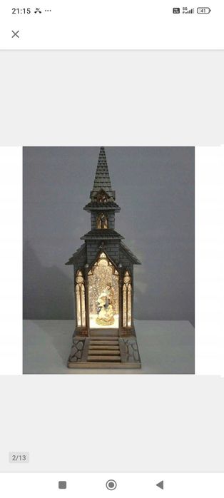 kościół rodzina święta szopka led pozytywka lampion prezebt święta