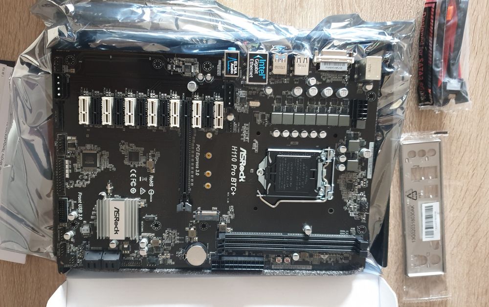 Płyta Główna ASRock H110 Pro BTC+ ; 13xGPU Nowa