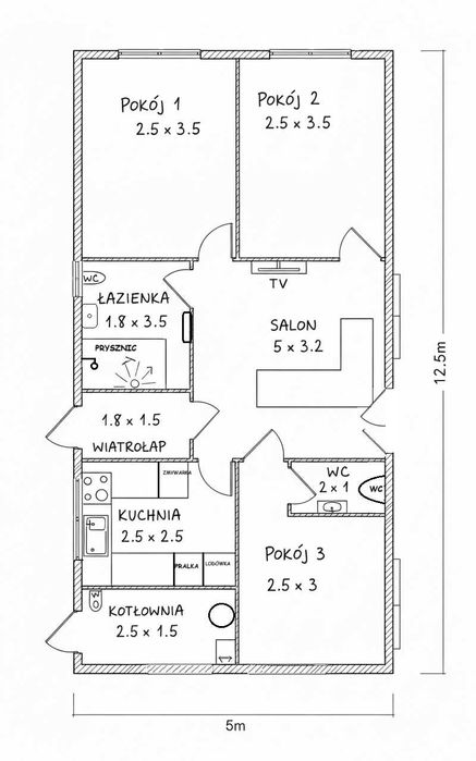 Nowoczesny dom z kontenerów 2 X 40HQ OW , 60m2 gotowe do zamieszkania!