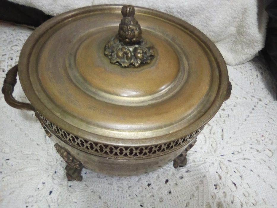 Brass Terrine with Crust and Clay Interior
