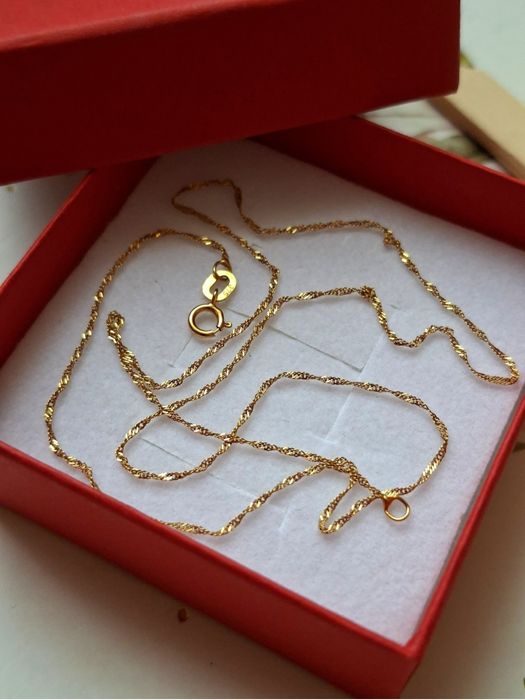 9K złoty łańcuszek pr 375 - 40 cm