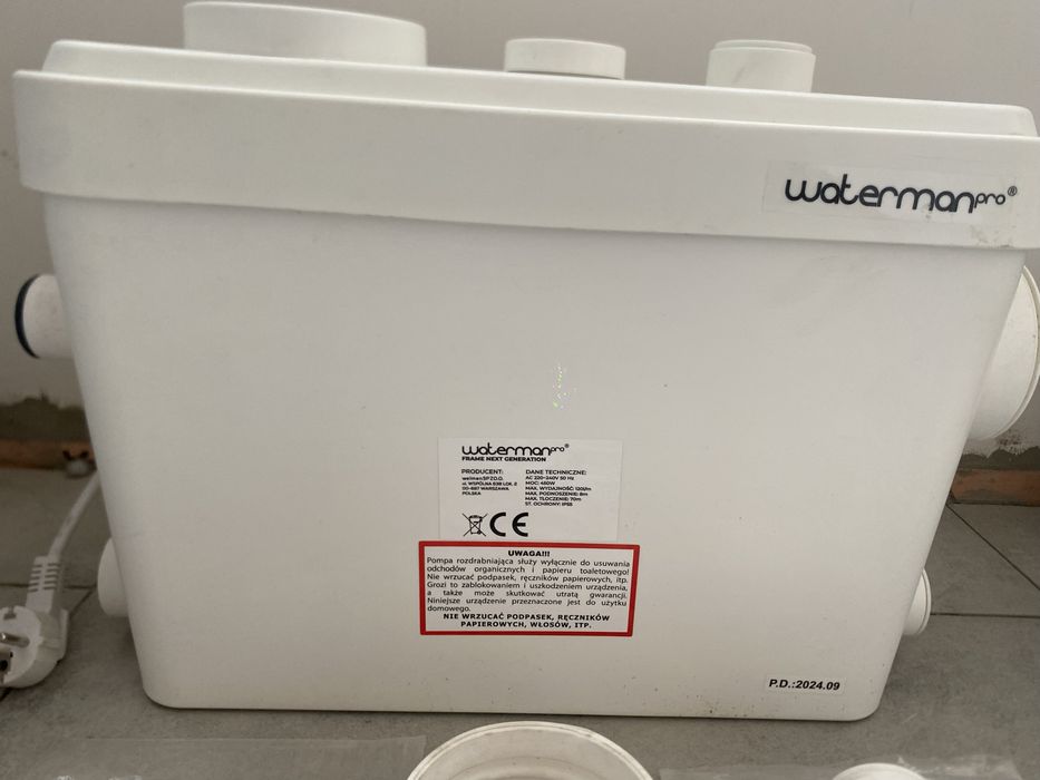 Pompa do kuchni , lazienki , WC - WatermanPro Frame NG